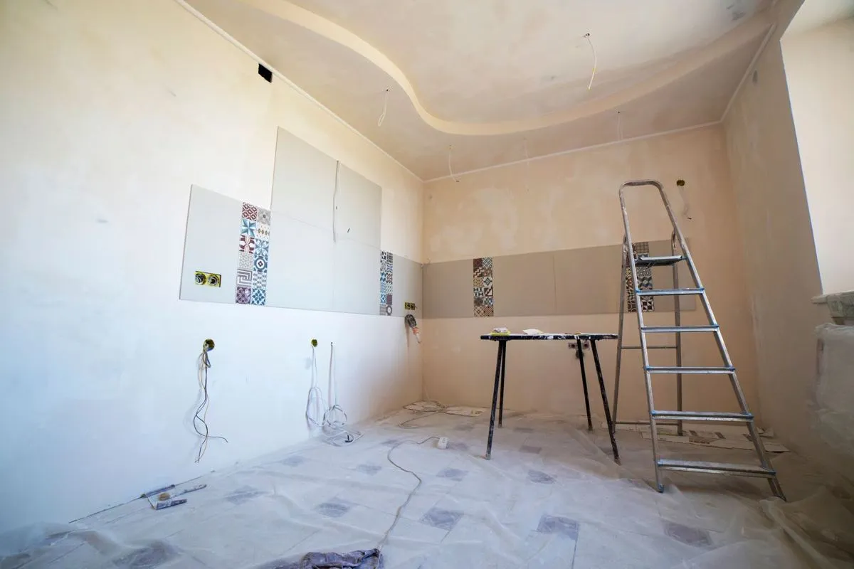 Cuisine en cours de rénovation
