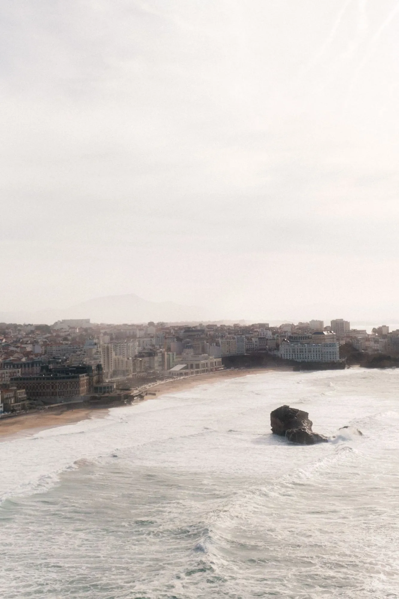 Vue de Biarritz et de la côte basque